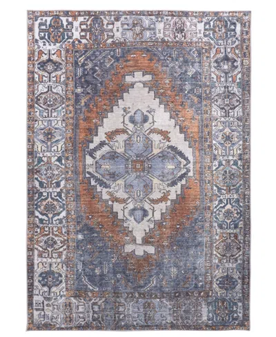 Feizy Percy 39aif 4'x6' Area Rug In Blue,ivory