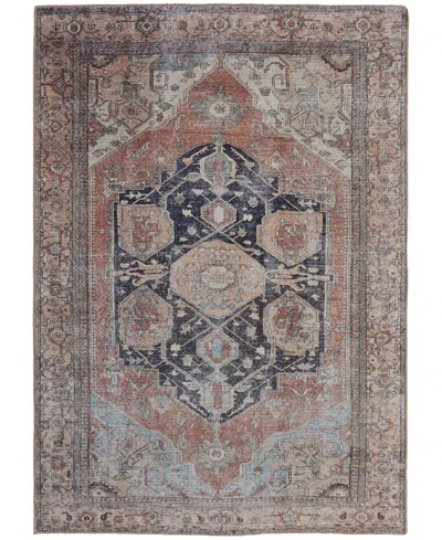 Feizy Percy 39alf 5'3"x7'6" Area Rug In Orange