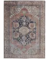 Feizy Percy 39alf 7'10"x9'10" Area Rug In Orange