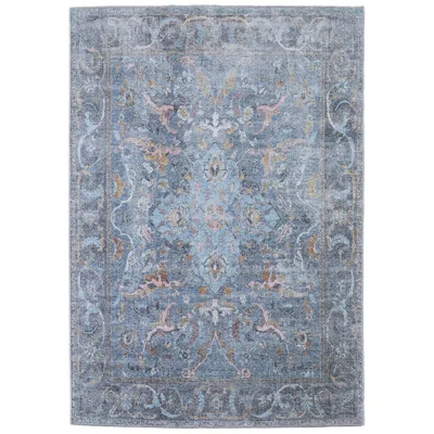Feizy Percy Medallion Indoor Blue Area Rug 39aff 7'-10" X 9'-10"