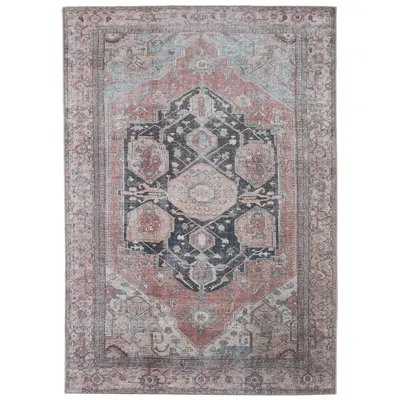 Feizy Percy Medallion Indoor Orange Area Rug 39alf 7'-10" X 9'-10"