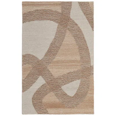 Feizy Pollock Abstract Hand Tufted Brown Area Rug 8' X 10' In Neutral