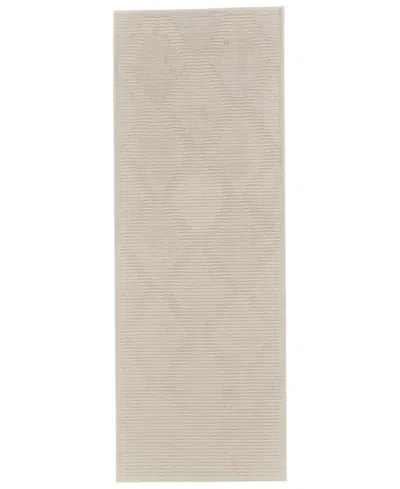 Feizy Prasad 3678f 2'10"x7'10" Runner Area Rug In Ivory,tan