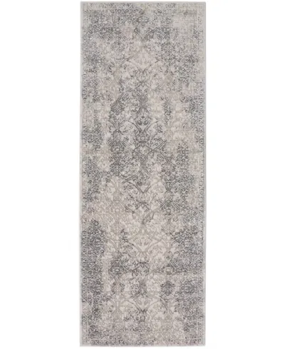 Feizy Prasad 3682f 2'10"x7'10" Runner Area Rug In Ivory,gray