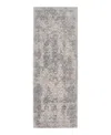 Feizy Prasad 3682f Runner Area Rug, 2'10 X 7'10 In Light/grey