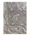 Feizy Prasad 3894f Area Rug, 5' X 8' In Light/grey
