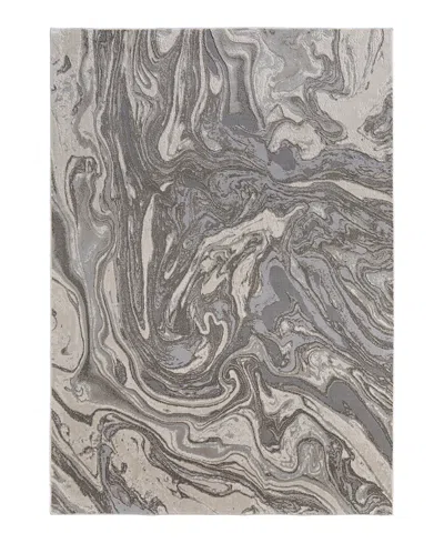 Feizy Prasad 3894f Area Rug, 5' X 8' In Light/grey