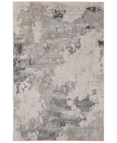 Feizy Prasad 3970f 8'x11' Area Rug In Ivory,gray
