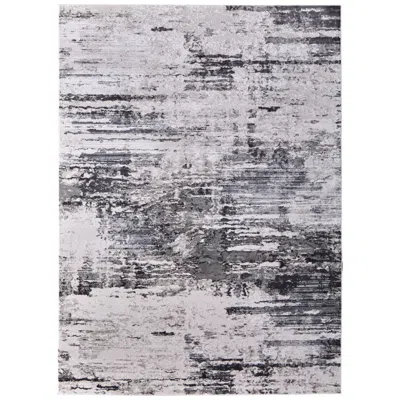 Feizy Prasad Abstract Indoor Ivory Area Rug 39n9f 1'-8" X 2'-10" In Black