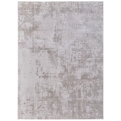 Feizy Prasad Abstract Indoor Ivory Area Rug 39naf 5' X 8' In Gray