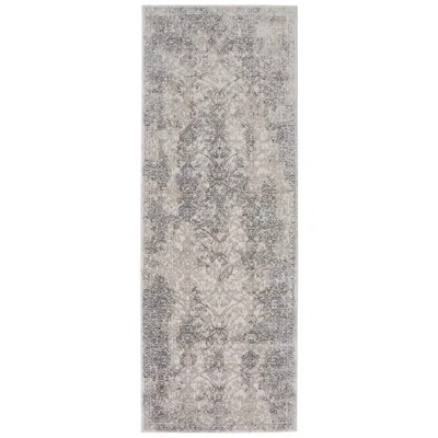 Feizy Prasad 3682f 2'10"x7'10" Runner Area Rug In Ivory,gray