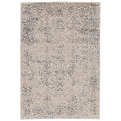 Feizy Prasad Distressed Indoor Ivory Area Rug 3682f 5' X 8' In Gray