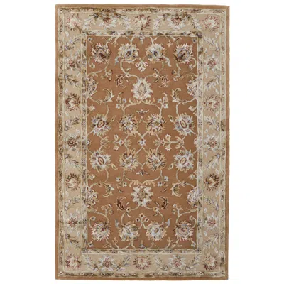 Feizy Prescott Floral & Botanical Hand Tufted Tan Area Rug 8939f 8' X 10' In Brown