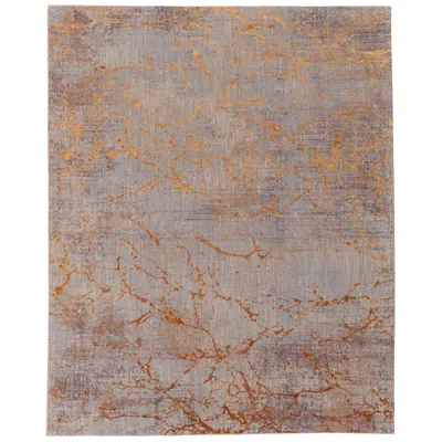 Feizy Pryor Abstract Indoor Gold Area Rug 39nef 5' X 8' In Brown