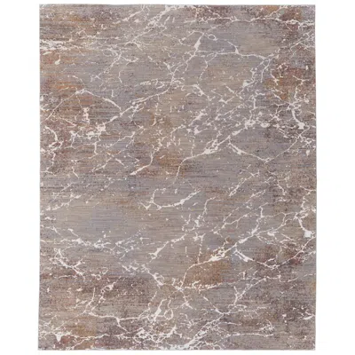 Feizy Pryor Abstract Indoor Taupe Area Rug 39nhf 5' X 8' In Brown