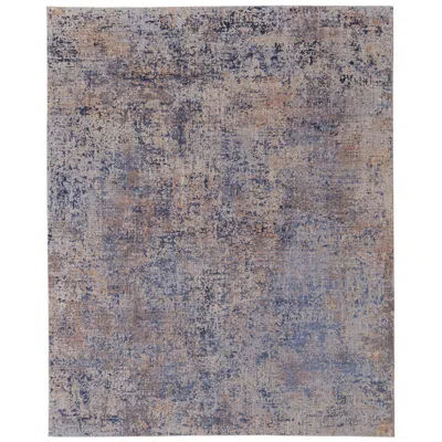 Feizy Pryor Watercolor Indoor Blue Area Rug 39ngf 7'-10" X 10' In Gray