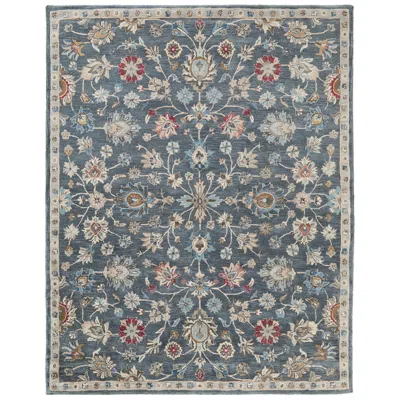 Feizy Rylan Oriental Hand Tufted Gray Area Rug 5' X 8'