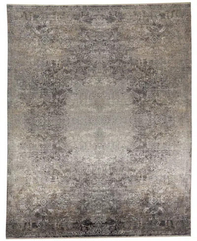 Feizy Sarrant 3964f 2'x3' Area Rug In Gray,ivory