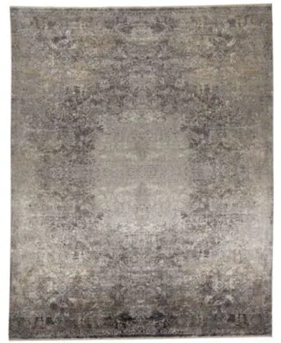 Feizy Sarrant 3964f Rug Collection In Gray,ivory