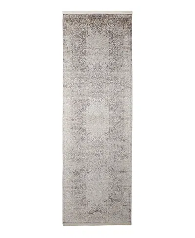 Feizy Sarrant 3964f Runner Area Rug, 2'8 X 10' In Stone
