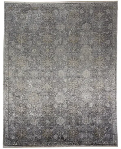 Feizy Sarrant 3965f 4'x5'3" Area Rug In Gray