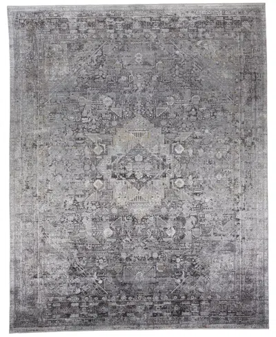 Feizy Sarrant 3966f 5'x7'2" Area Rug In Gray