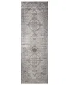 Feizy Sarrant 3967f 2'8"x10' Runner Area Rug In Gray
