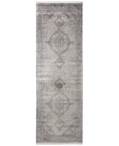 Feizy Sarrant 3967f 2'8"x10' Runner Area Rug In Gray