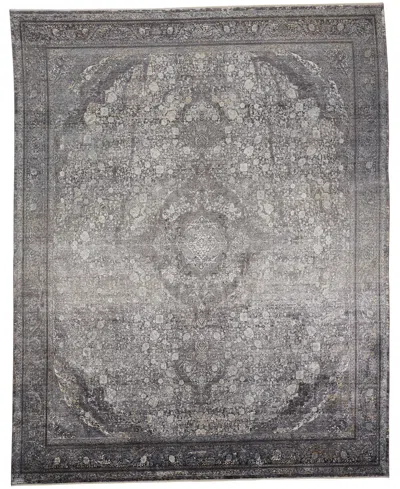 Feizy Sarrant 3967f 6'7"x9'10" Area Rug In Gray