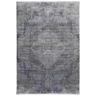 Feizy Sarrant Distressed Indoor Gray Area Rug 3963f 5' X 7'-2"