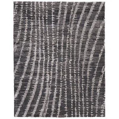 Feizy Skyview Abstract Indoor Black Area Rug 39qdf 6'-7" X 9'-6" In Brown