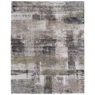 Feizy Skyview Abstract Indoor Gray Area Rug 39q9f 5' X 7'-6" In Brown