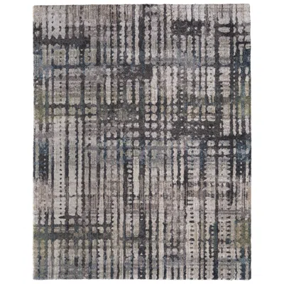 Feizy Skyview Abstract Indoor Gray Area Rug 39qbf 1'-8" X 2'-10" In Brown