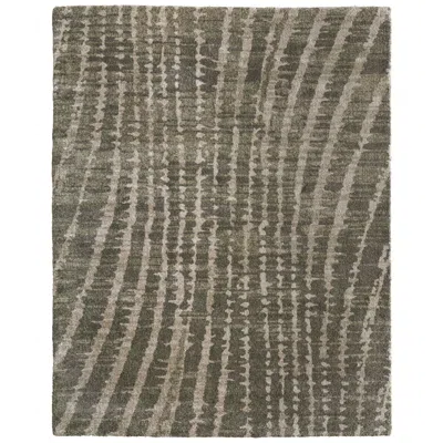 Feizy Skyview Abstract Indoor Green Area Rug 39qdf 7'-10" X 10' In Brown