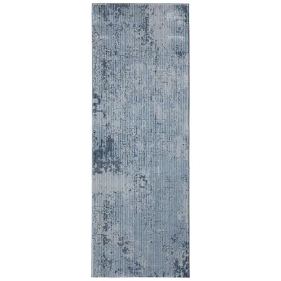 Feizy Sonora Abstract Indoor Blue Area Rug 39plf 2'-6" X 7'-3"