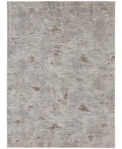 Feizy Vancouver 39fhf 6'7"x9'6" Area Rug In Ivory,gray