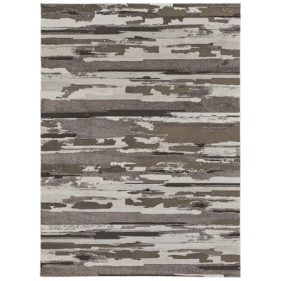Feizy Vancouver Abstract Indoor Brown Area Rug 39fef 1'-8" X 2'-10"
