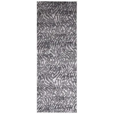 Feizy Vancouver Abstract Indoor Gray Area Rug 39fjf 2'-10" X 7'-10"
