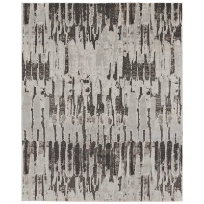 Feizy Vancouver Abstract Indoor Ivory Area Rug 39fif 6'-7" X 9'-6"