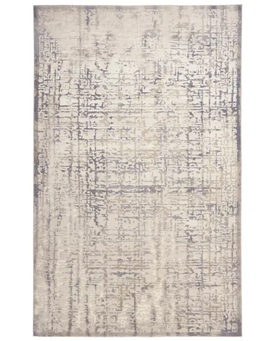 Feizy Prasad 3683f 8'x11' Area Rug In Ivory,gray