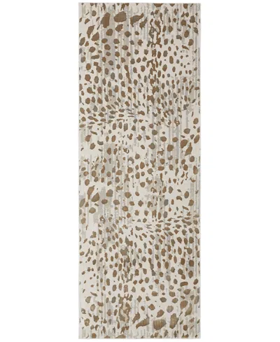 Feizy Waldor 3837f 2'10"x7'10" Runner Area Rug In Brown