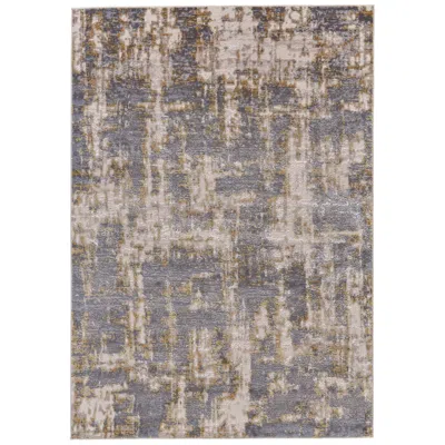 Feizy Waldor Abstract Indoor Gray Area Rug 3969f 5' X 8'