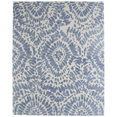 Feizy Wallace Abstract Hand Tufted Blue Area Rug 2' X 3'