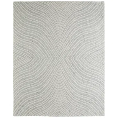 Feizy Wallace Abstract Hand Tufted Gray Area Rug 2' X 3' In Blue
