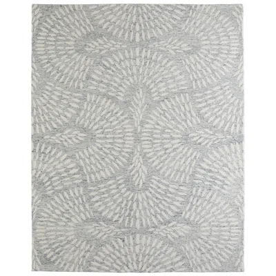 Feizy Wallace Floral & Botanical Hand Tufted Gray Area Rug 2' X 3'