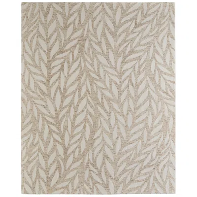 Feizy Wallace Floral & Botanical Hand Tufted Tan Area Rug 8' X 10' In Brown