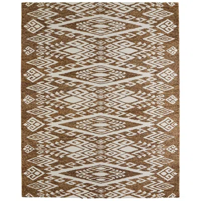 Feizy Wallace Medallion Hand Tufted Brown Area Rug 8' X 10'