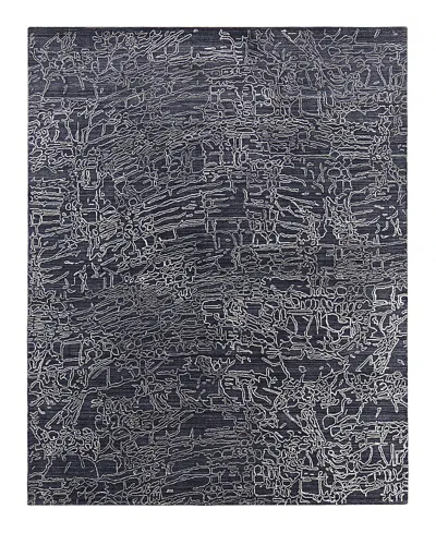 Feizy Whitton 8891f Area Rug, 4' X 6' In Black,gray