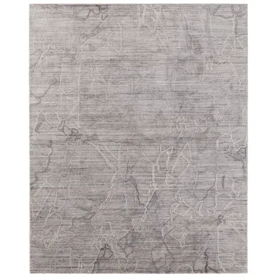 Feizy Whitton Abstract Hand Woven Gray Area Rug 8890f 5' X 8'