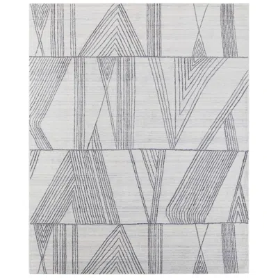 Feizy Whitton Abstract Hand Woven Ivory Area Rug 8893f 2' X 3'